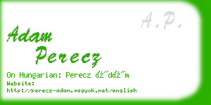 adam perecz business card